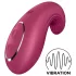 Satisfyer - vibratorski stimulator klitorisa - polnilen - rdeč