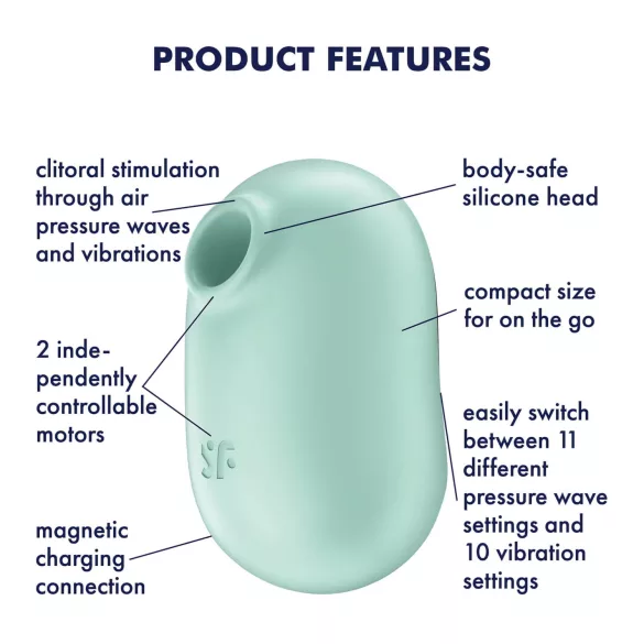 Satisfyer Pro To Go 2 - polnljivi stimulator za klitoris z zračnimi valovi