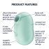 Satisfyer Pro To Go 2 - akumulatorski, zračni stimulator klitorisa (meta)