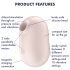 Satisfyer Pro To Go 2 - zračni stimulator klitorisa (bež)