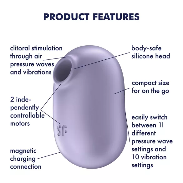 Satisfyer Pro To Go 2 - polnilni stimulator klitorisa z zračnimi pulzi