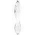 Satisfyer Dazzling Crystal 1 - dvostranski stekleni dildo - prozoren