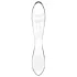 Satisfyer Dazzling Crystal 1 - dvostranski stekleni dildo - prozoren