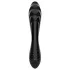 Satisfyer Dazzling Crystal 1 - stekleni dildo z dvema koncema - črn