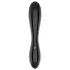 Satisfyer Dazzling Crystal 1 - stekleni dildo z dvema koncema - črn