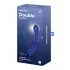 Satisfyer Double Crystal - dvostranski stekleni dildo - modra