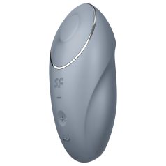 Satisfyer - 2v1 klitoralni vibrator - siva barva