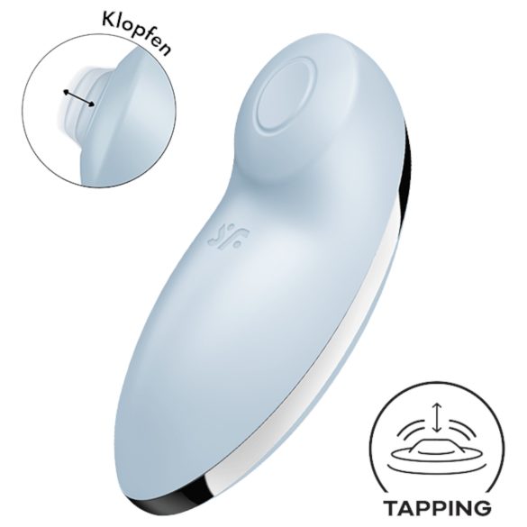 Satisfyer Tap & Climax 2 - 2v1 klitoralni stimulator in vibrator (modra)