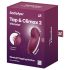 Satisfyer Tap & Climax 2 - 2v1 stimulator in vibrator (rdeč)