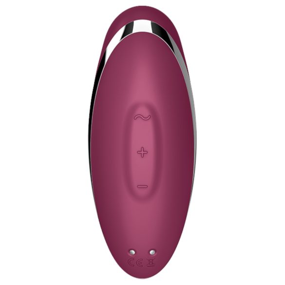 Satisfyer - vibrator in stimulator za klitoris 2v1 - rdeč