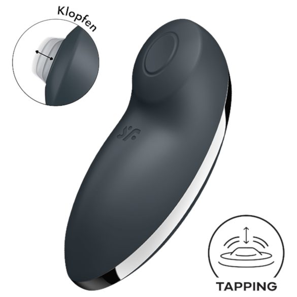 Satisfyer Tap & Climax 2 - 2v1 vibro za klitoris (siva)
