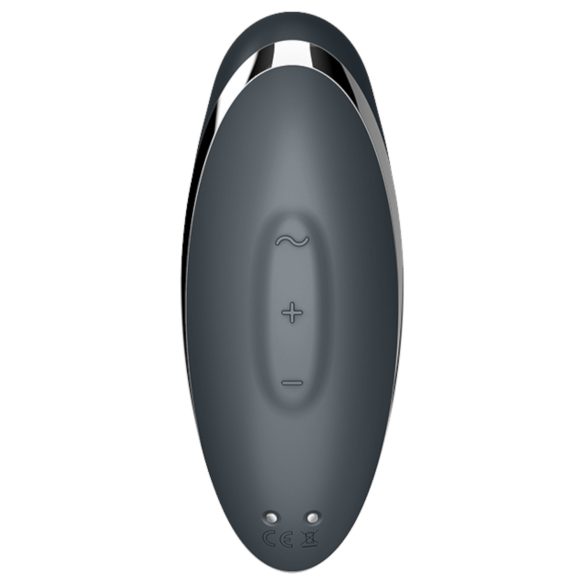 Satisfyer - 2v1 klitoralni vibrator - tap & climax 2 - siva