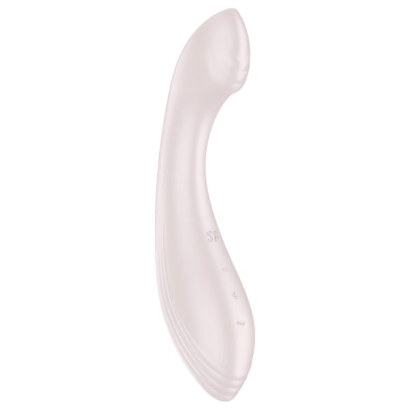 Satisfyer G-Force - vibrator za G-točko - polnjenje USB, vodoodporen - bež