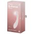 Satisfyer G-Force - vibrator za G-točko - polnjenje USB, vodoodporen - bež