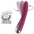 Satisfyer Spinning Vibe 1 - G-točkovni vibrator z vrtljivo glavo (rdeč)