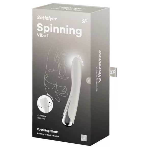 Satisfyer - G-točka vibrator z vrtljivo glavo - bež