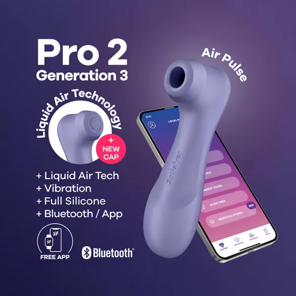 Satisfyer Pro 2 Gen3 - stimulator klitorisa z zračnimi valovi - lila