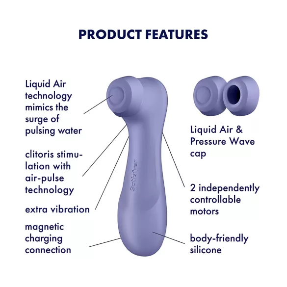 Satisfyer Pro 2 Gen3 - akumulatorski stimulator klitorisa z zračnimi valovi (vijoličen)