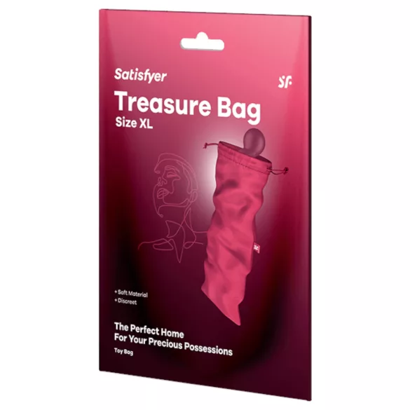 Satisfyer Treasure Bag XL - diskretna torbica za shranjevanje erotičnih igrač (roza)