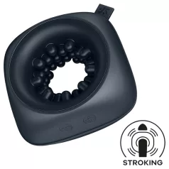   Satisfyer Ring Stroker - akumulatorski vibracijski masturbator (črn)
