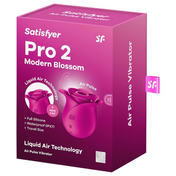 Satisfyer Pro 2 Modern Blossom - stimulator klitorisa z zračnimi valovi - roza