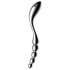 Satisfyer Star Force 1 – jekleni analni dildo s kroglicami (srebrn)
