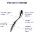 Satisfyer Star Force 1 – jekleni analni dildo s kroglicami (srebrn)