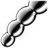 Satisfyer Star Force 1 – jekleni analni dildo s kroglicami (srebrn)
