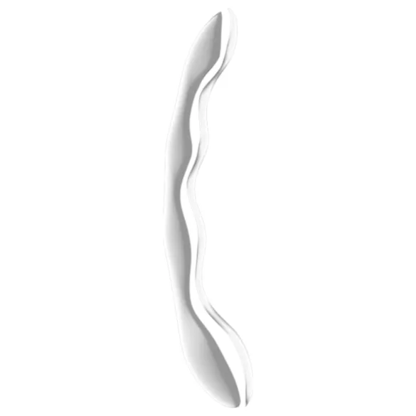 Satisfyer Cosmic Crest 2 - kovinski dildo z valovito obliko - srebrn