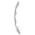 Satisfyer Cosmic Crest 2 - kovinski dildo z valovito obliko - srebrn