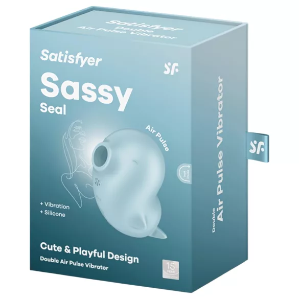 Satisfyer Sassy Seal - stimulator klitorisa z zračnimi valovi - turkizna