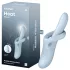 Satisfyer Heat Flex 4 - grelni vibrator z ročajem za klitoris (moder)