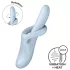 Satisfyer Heat Flex 4 - grelni vibrator z ročajem za klitoris (moder)