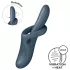 Satisfyer Heat Flex 4 - vibrator za klitoris z grelcem - siva
