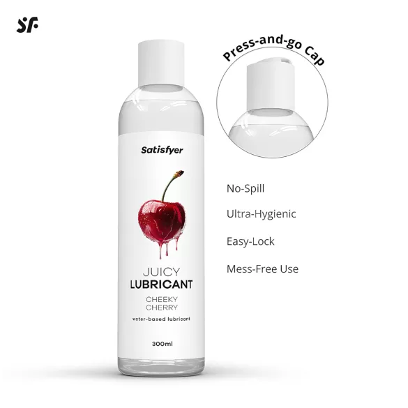 Satisfyer - lubrikant z okusom češnje - 300 ml