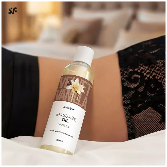 Satisfyer - masažno olje - vanilija - 250 ml