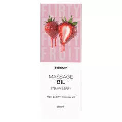 Satisfyer - masažno olje z okusom jagode - 250 ml