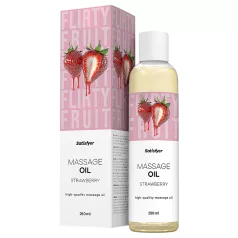 Satisfyer - aromatizirano masažno olje - jagoda (250 ml)