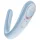 Satisfyer Double Classic - vibrator za pare (moder)