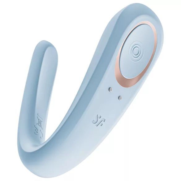 Satisfyer Double Classic - vibrator za pare (moder)