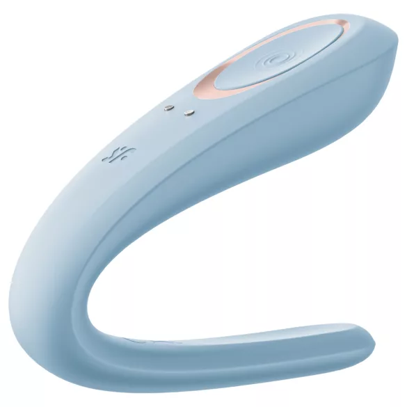 Satisfyer Double Classic - vibrator za pare (moder)