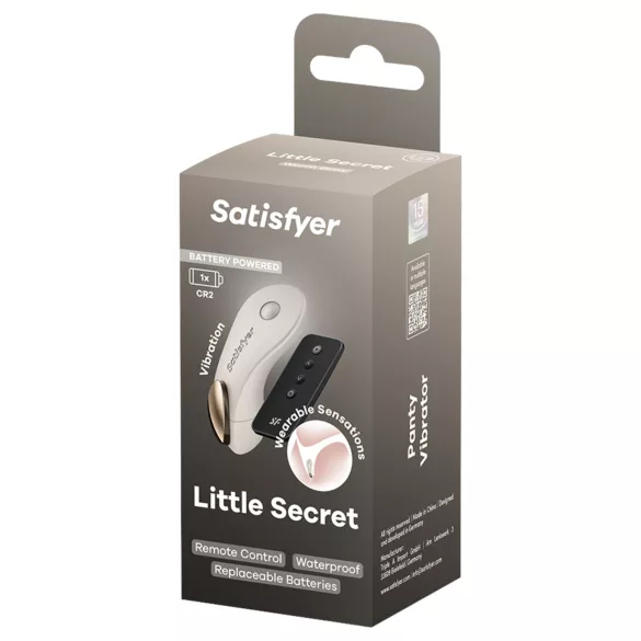 Satisfyer Little Secret - nosljiv vibrator za hlačke (bel)