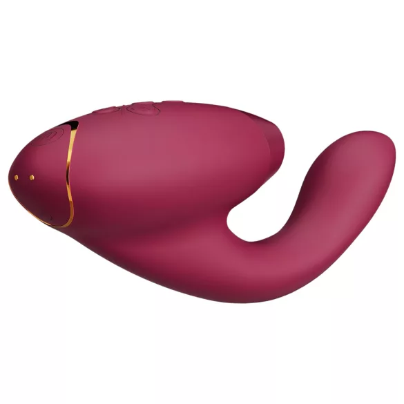 Womanizer Duo 2 - vibrator za G-točko in klitoris - rdeč