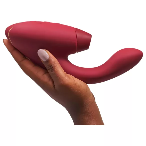 Womanizer Duo 2 - vibrator za G-točko in klitoris - rdeč