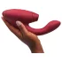 Womanizer Duo 2 - vibrator za G-točko in klitoris - rdeč