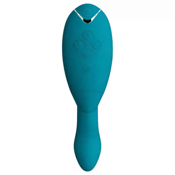 Womanizer DUO 2 - sesalnik za klitoris z rabbit vibratorjem (Petrol)