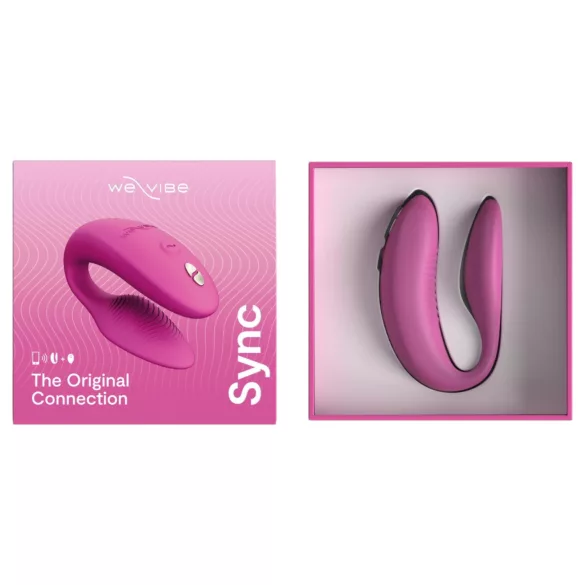 We-Vibe Sync - vibrator za pare z aplikacijo in daljinskim upravljalnikom (roza)