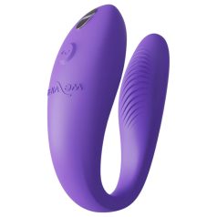   We-Vibe Sync Go - pametni polnilni vibrator za pare (vijolična)