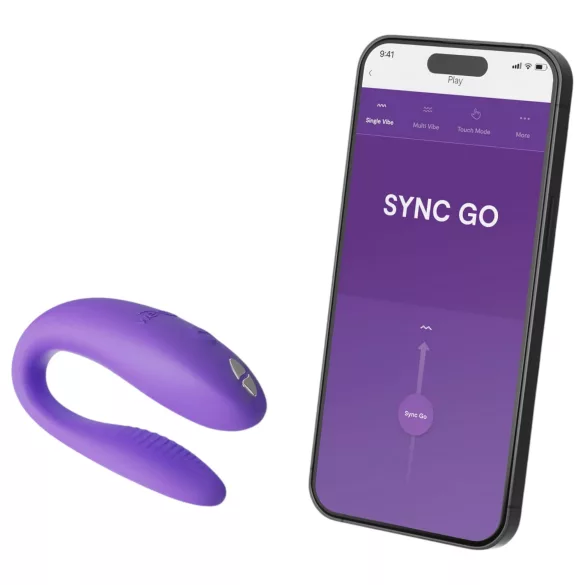 We-Vibe Sync Go - Aplikacijo-upravljani partnerski vibrator (vijoličen)