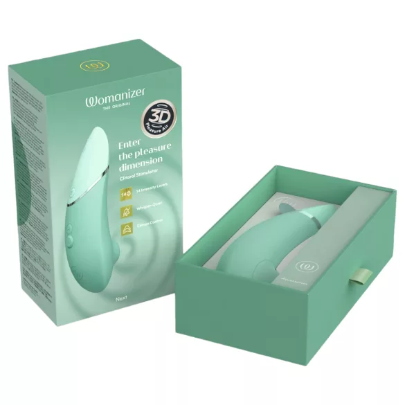 Womanizer Next - akumulatorski, zračnovalovni stimulator klitorisa (žajbelj)